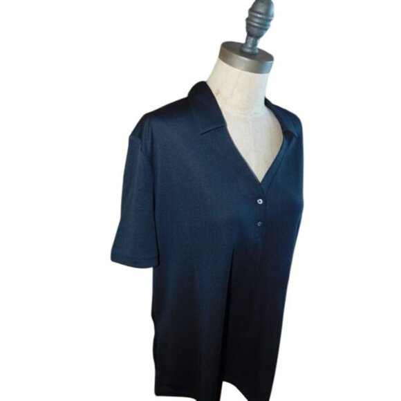 Callaway Size XXL 2X Plus Size Ladies Gray Opti Dri Golf Shirt NWT UPF 50 - Picture 2 of 2